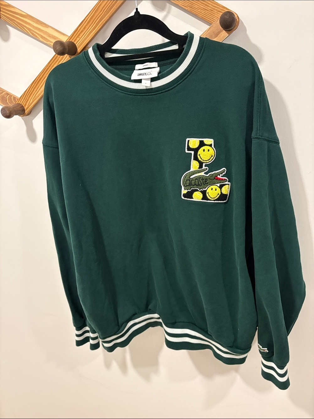 ‼️RARE‼️ Unisex Lacoste & Smiley Collab Sweatshirt